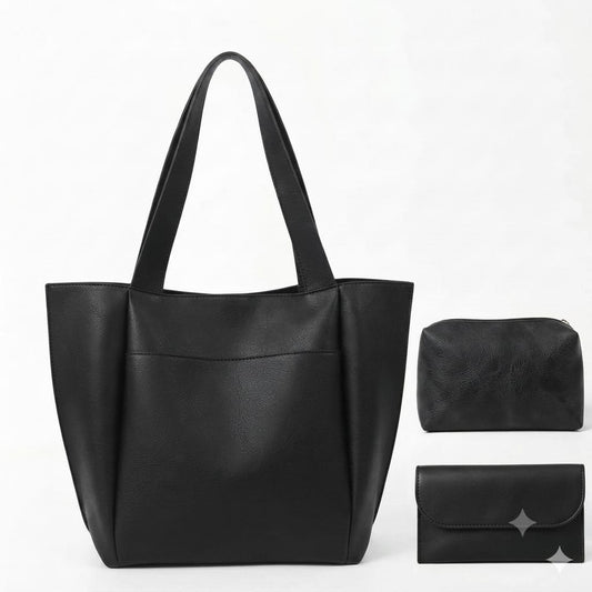 3PC TOTE BLACK