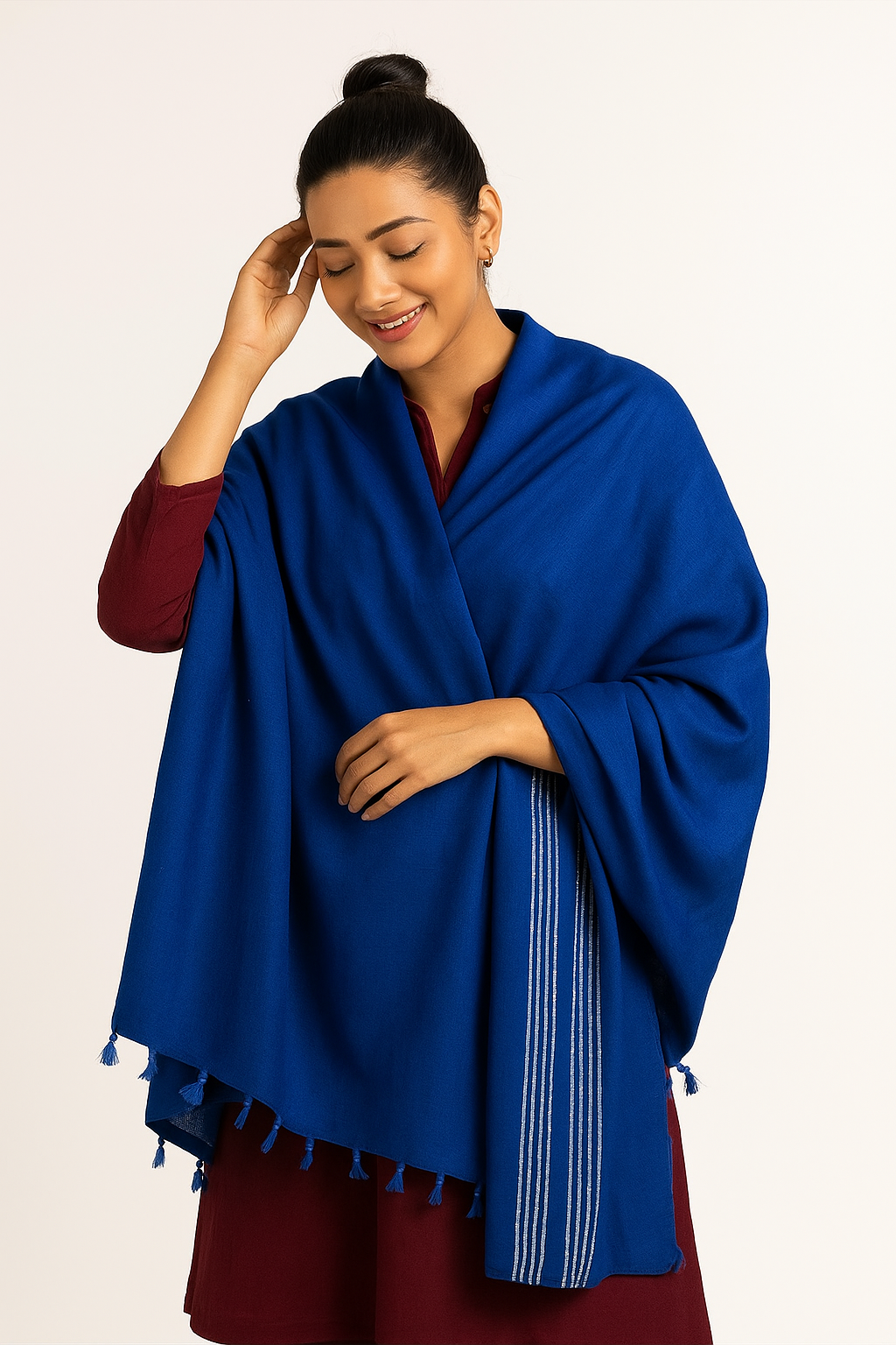 SIDE LINE WINTER SHAWL