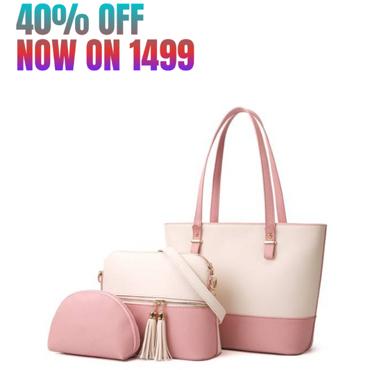 3PC PERFECT SET PINK WHITE