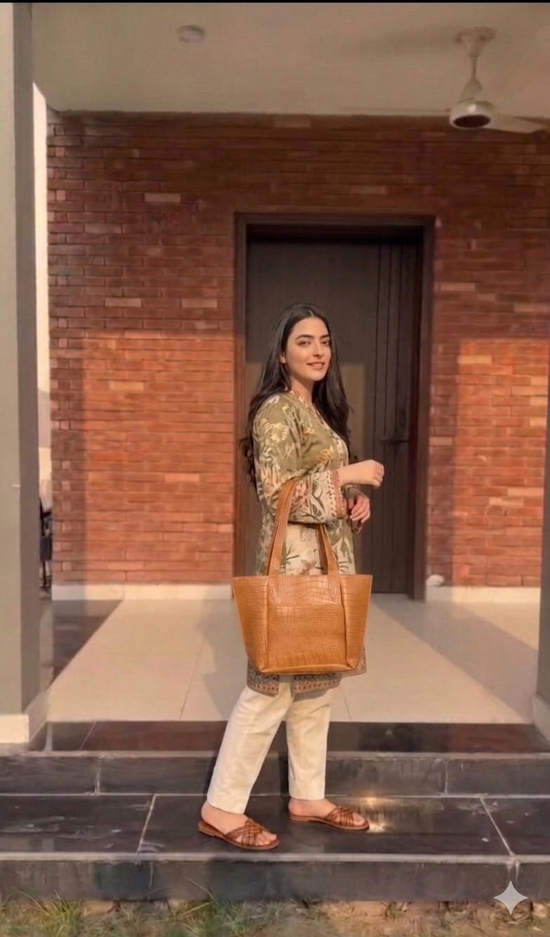 CROCO TOTE BAG